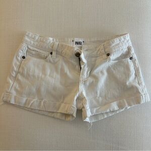 Paige Women's White Denim Shorts